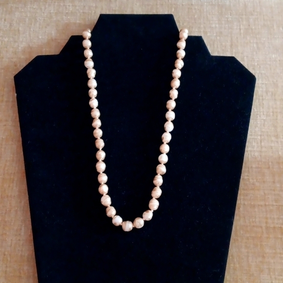 Les Bernard Knotted Faux Pearl Strand Necklace - Picture 2 of 12